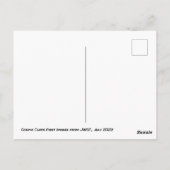 Carte Postale JWST James Webb télescope spatial Cosmique (Dos)