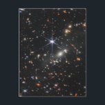 Carte Postale JWST James Webb Télescope Spatial Premières images<br><div class="desc">La prochaine génération de successeurs du télescope spatial Hubble, le télescope spatial James Webb de la NASA, est en poste et produit ses premières images en couleur utilisables du cosmos. Ils sont vraiment extraordinaires. Des milliers de galaxies, dont certaines avec leur lumière infrarouge qui nous atteint depuis le début de...</div>