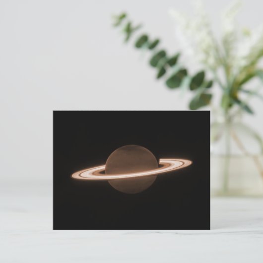 Carte Postale JWST James Webb télescope spatial Saturn Infraroug (Debout devant)