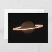 Carte Postale JWST James Webb télescope spatial Saturn Infraroug (Devant / Derrière)