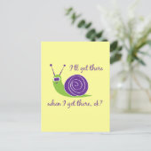 Carte Postale J'y arriverai quand j'y arriverai, ok ? (Debout devant)