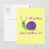 Carte Postale J'y arriverai quand j'y arriverai, ok ? (Devant / Derrière)