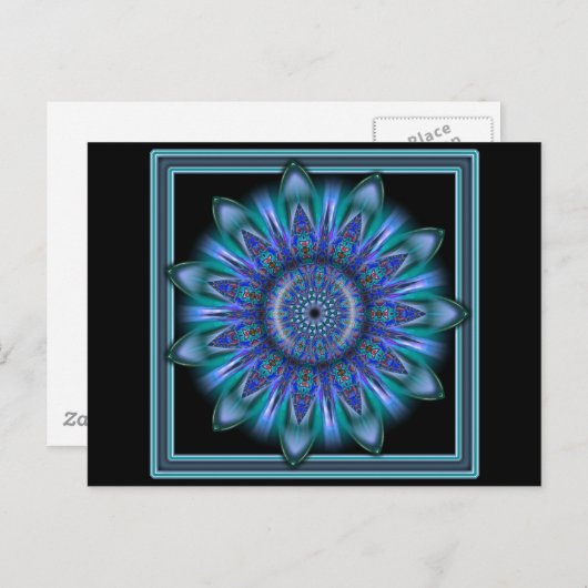 Carte Postale K111 Bleu (Devant / Derrière)