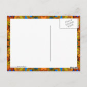 Carte Postale K185 Automne sur Abstrait bleu (Dos)