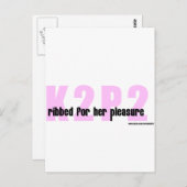 Carte Postale K2P2 Ribbed (Devant / Derrière)