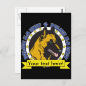 Carte Postale K9 Malinois belge (Devant / Derrière)