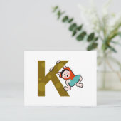 Carte Postale K est pour (Debout devant)