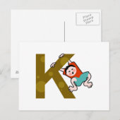 Carte Postale K est pour (Devant / Derrière)