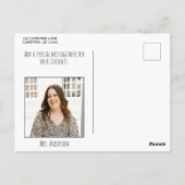 Carte Postale K est pour Kindergarten Photo Postcard (Dos)