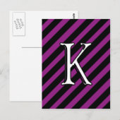 Carte Postale K initial (Devant / Derrière)