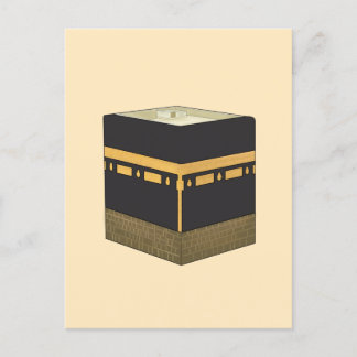 Carte Postale Kaaba - Anglais - Chaîne d'eau - Kaabah Hand Drawn