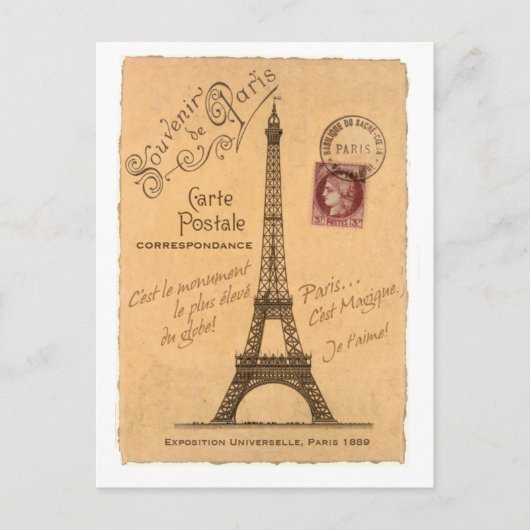 Carte Postale-kaart Briefkaart (Voorkant)