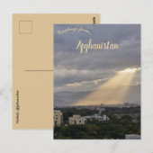 Carte Postale Kaboul Afghanistan après une pluie (Devant / Derrière)