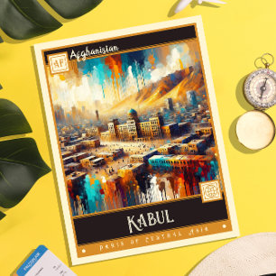 Carte Postale Kaboul, Afghanistan   Peinture Vintage