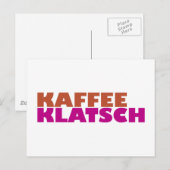 Carte Postale Kaffeeklatsch (Devant / Derrière)