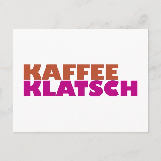 Carte Postale Kaffeeklatsch (Devant)