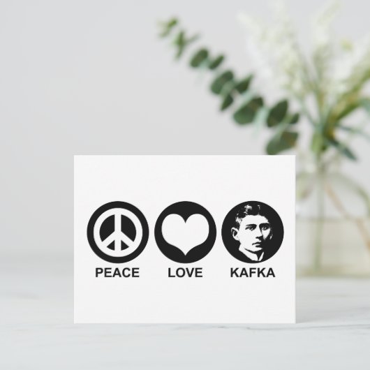 Carte Postale Kafka (Debout devant)