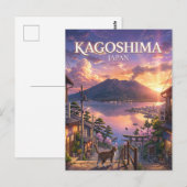 Carte Postale Kagoshima, Japon (Devant / Derrière)