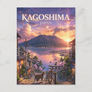 Carte Postale Kagoshima, Japon