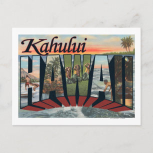 Carte Postale Kahului, Hawaii - Scènes de grandes lettres