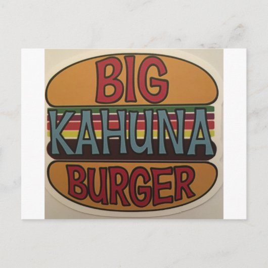 Carte Postale Kahuna Burger (Devant)