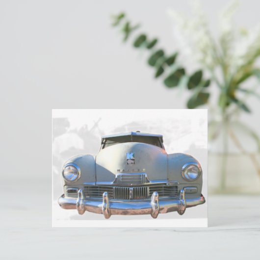 Carte Postale Kaiser Auto classique (Debout devant)