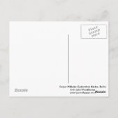 Carte Postale Kaiser Wilhelm Gedachtnis Kirche, Berlin (Dos)