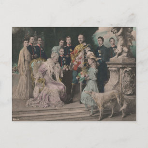 Carte Postale KAISER WILHELM II avec sa famille #021D