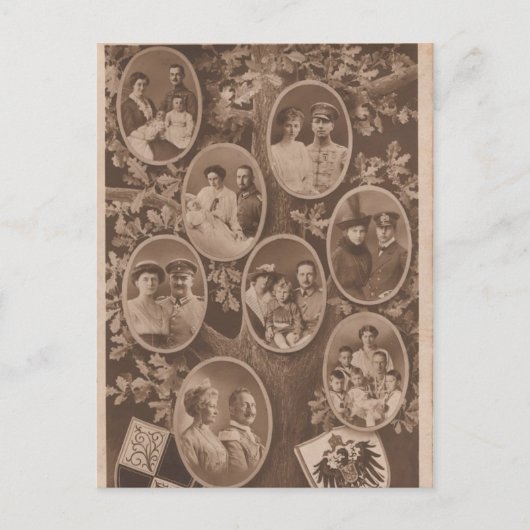 Carte Postale KAISER WILHELM II avec sa famille #024D (Devant)