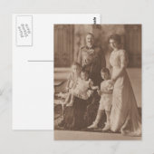 Carte Postale KAISER Wilhelm II & fille & petits-enfants #041D (Devant / Derrière)