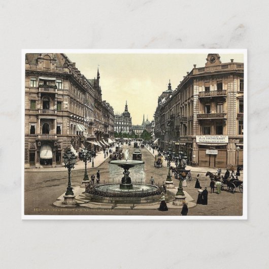 Carte Postale Kaiserstrasse, Frankfort sur la canalisation (Devant)