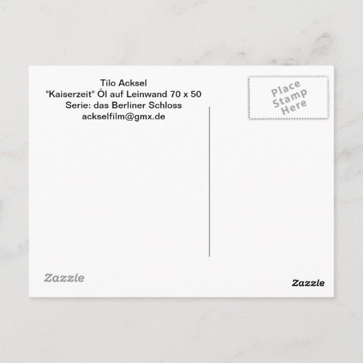 Carte Postale Kaiserzeit (Dos)