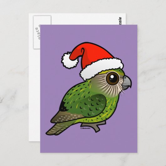 Carte Postale Kakapo Claus (Devant / Derrière)