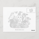 Carte Postale Kakapo Claus (Dos)