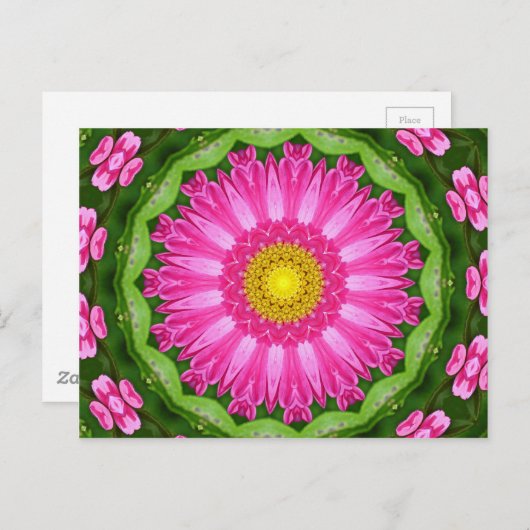 Carte Postale Kaleidoscope Aster (Devant / Derrière)