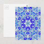 Carte Postale Kaleidoscope bleu (Devant / Derrière)