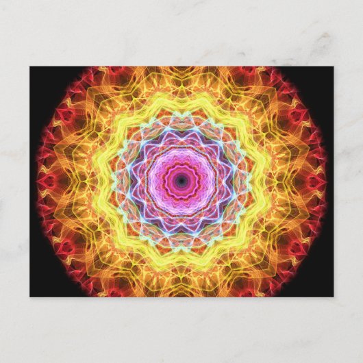 Carte Postale Kaléidoscope de Passion rose (Devant)