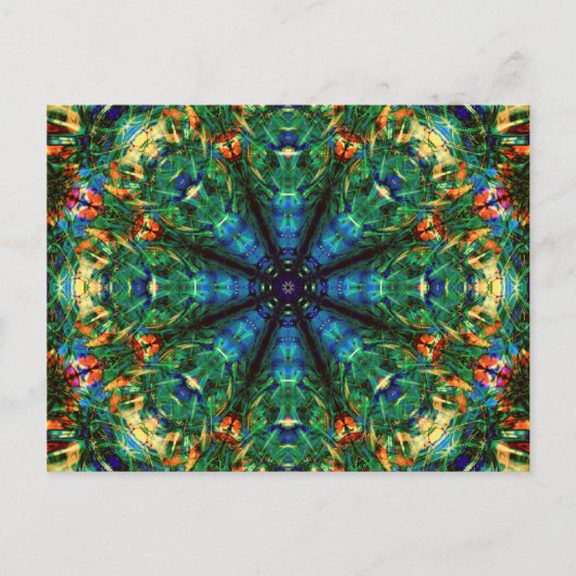 Carte Postale Kaleidoscope des couleurs (Devant)