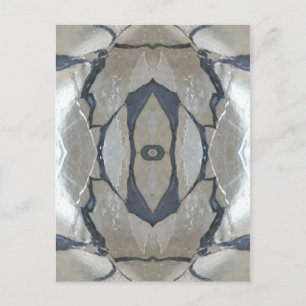 Carte Postale Kaleidoscope Design Motif clair et gris foncé