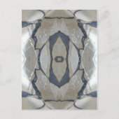 Carte Postale Kaleidoscope Design Motif clair et gris foncé (Devant)
