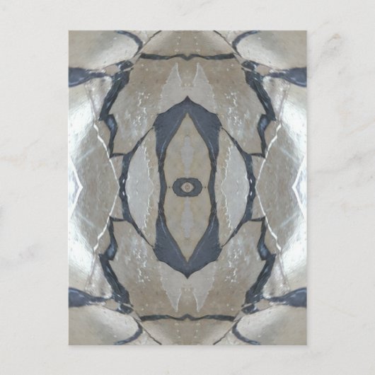Carte Postale Kaleidoscope Design Motif clair et gris foncé (Devant)