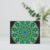 Carte Postale Kaleidoscope Printemps Vert (Debout devant)