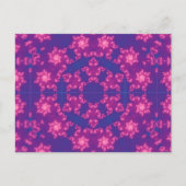 Carte Postale Kaleidoscope rose et bleu Gradient Flèche de neige (Devant)