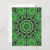 Carte Postale Kaleidoscope vert (Devant / Derrière)