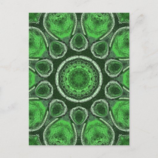 Carte Postale Kaleidoscope vert (Devant)