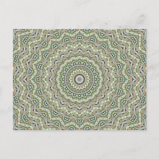 Carte Postale Kaléidoscope Vert (Devant)