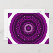 Carte Postale Kaleidoscope violet (Devant / Derrière)