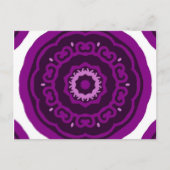 Carte Postale Kaleidoscope violet (Devant)
