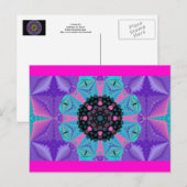 Carte postale Kaleidoscopic Mandala Design.2 (Devant / Derrière)
