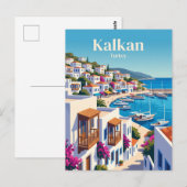 Carte Postale Kalkan Turquie (Devant / Derrière)